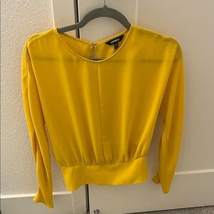Express Vibrant Yellow Blouse